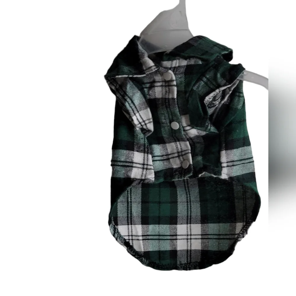 ``P25761 - Dog Plaid Flannel Shirt